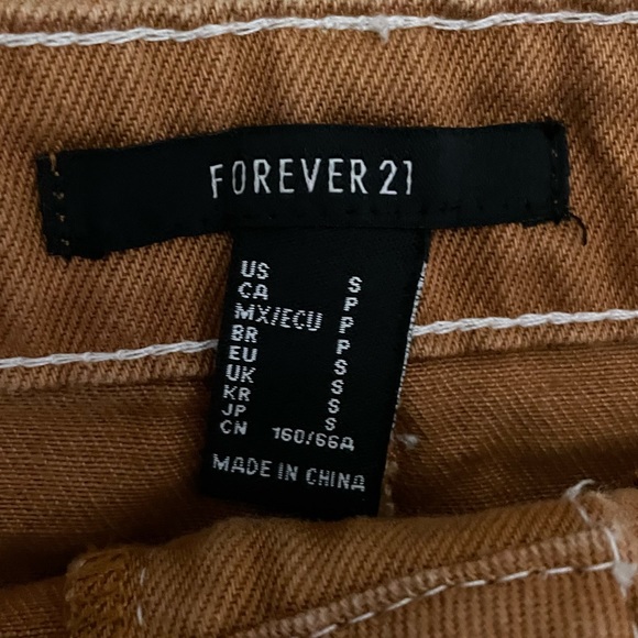 Forever 21 yellow jean skirt - Picture 3 of 3